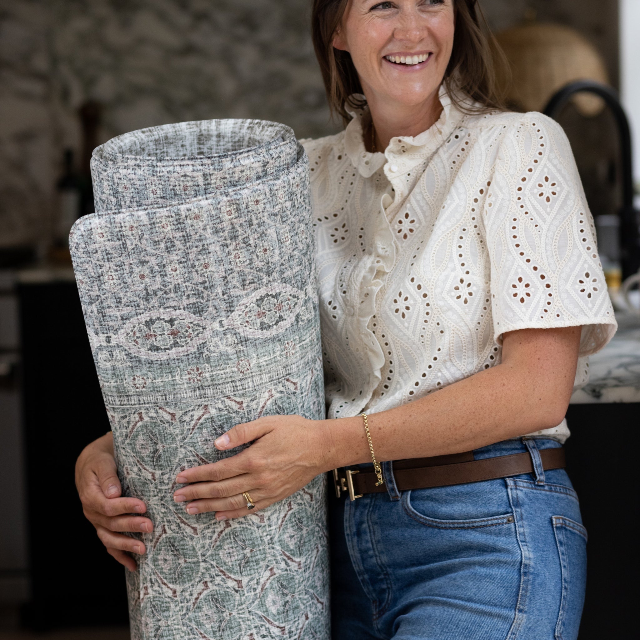 Achieve the Farmhouse retreat home trend with your Totter + Tumble playmat