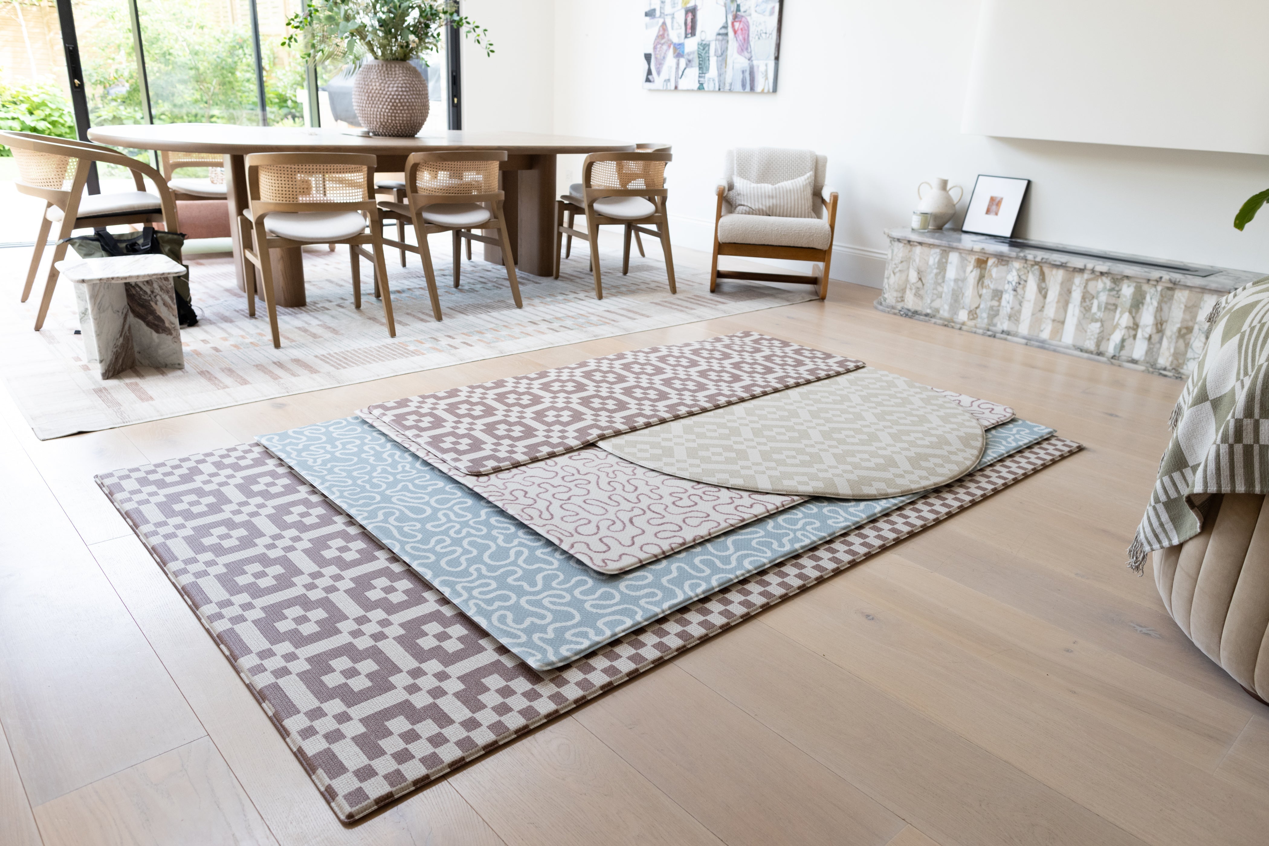 Get to know our growing, family-proof, playmat collection