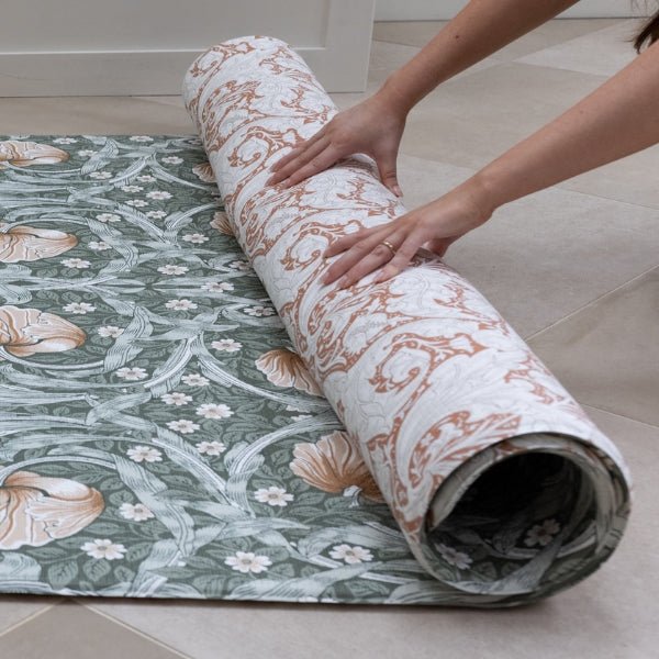 Morris & Co® The Pimpernel Playmat Wooded Dell + The Bachelors Button Brick Dust - Totter and Tumble EU