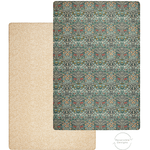 A neutral-toned play mat with double sided heritage and timeless motifs from morris & co. collaboration with totter and tumble