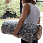 totter and tumble one piece padded play runner is great for exercise mom yoga and pilates double-sided designs and versatile for whole family to use in morris & co prints blackthorn + standen