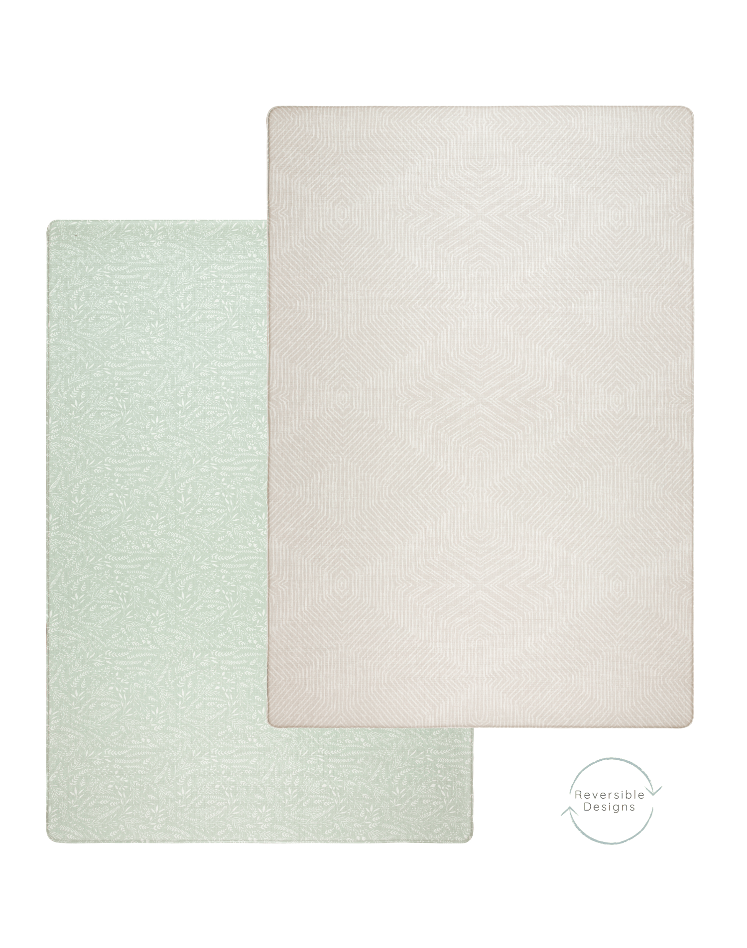 A neutral play mat that provides a peaceful environment