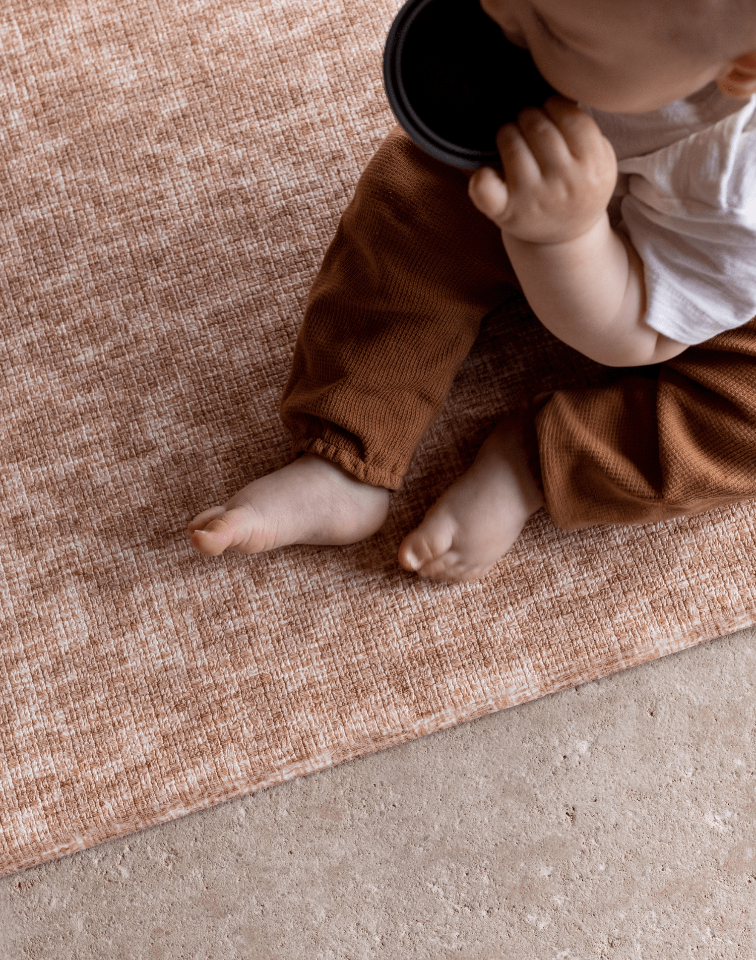 The soft play mat by totter and tumble has thick memory foam and a stylish design that you will love for your family home as well as to protect your baby on hard tiled flooring