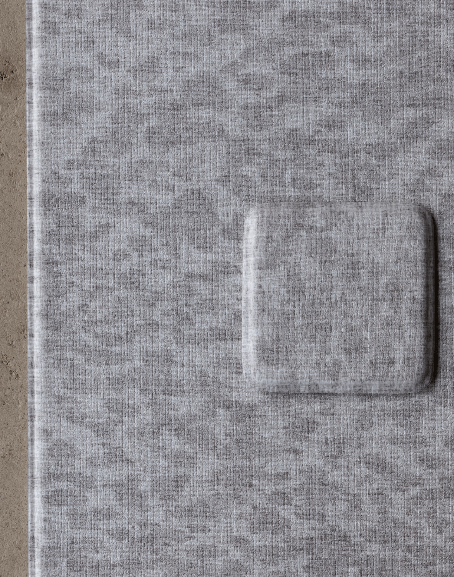 Memory foam playmat with grey leopard print design visit totter and tumble swatch service page to order a sample to try in your home feel the thick memory foam design and compare the design against your home decor