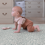totter and tumble multi-functional foam playmats for baby & toddler, perfect onepiece play mats in morris & co willow bough print is reversible with strawberry thief on double sided padded foam playmat leafy botanical play mats