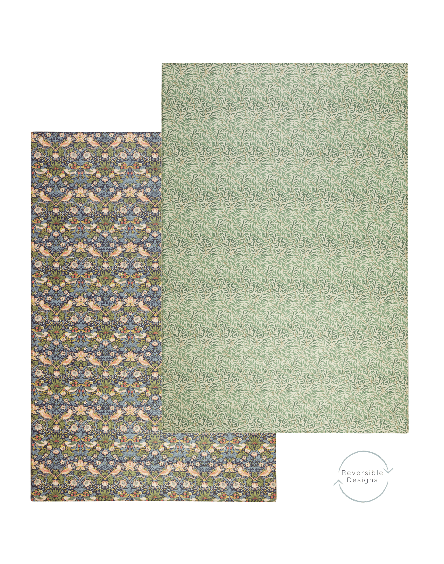 A play mat with a subtle, timeless aesthetic on both sides
