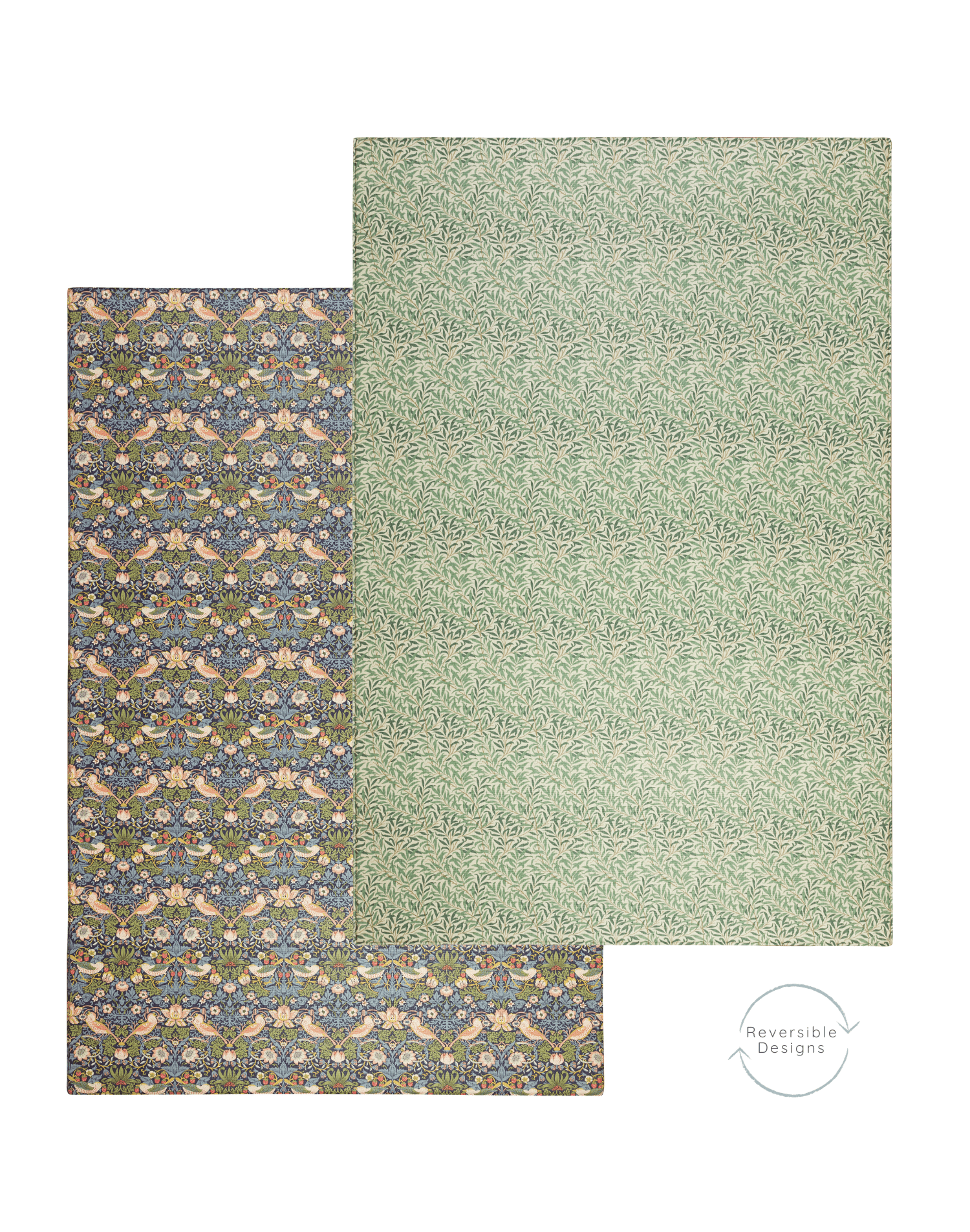 A play mat with a subtle, timeless aesthetic on both sides