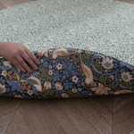 totter and tumble reversible play mats interior design morris & co prints willow bough is paired with strawberry thief on reversible padded playmat that can be used as a kitchen standing mat or anti fatigue mat for moms and babies