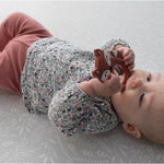 Baby on luxury one piece foam play mat stylish botanical grey playmat totter and tumble The Thinker