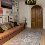 Stylish modern living room with a decorative rug-like playmat 