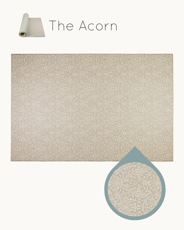 Totter and Tumble Morris & Co. The Acorn playmat in iconic heritage designer print for this collaboration