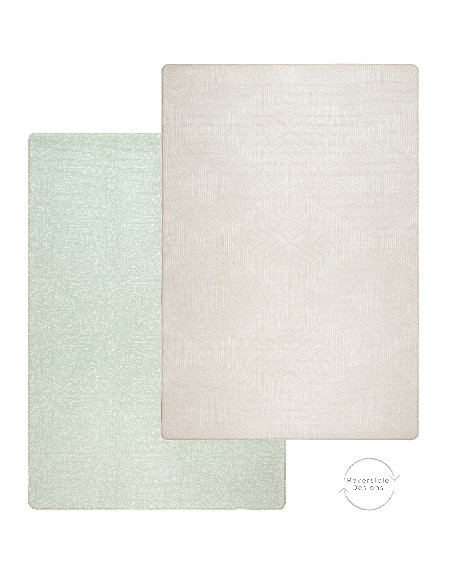 A neutral play mat that provides a peaceful environment