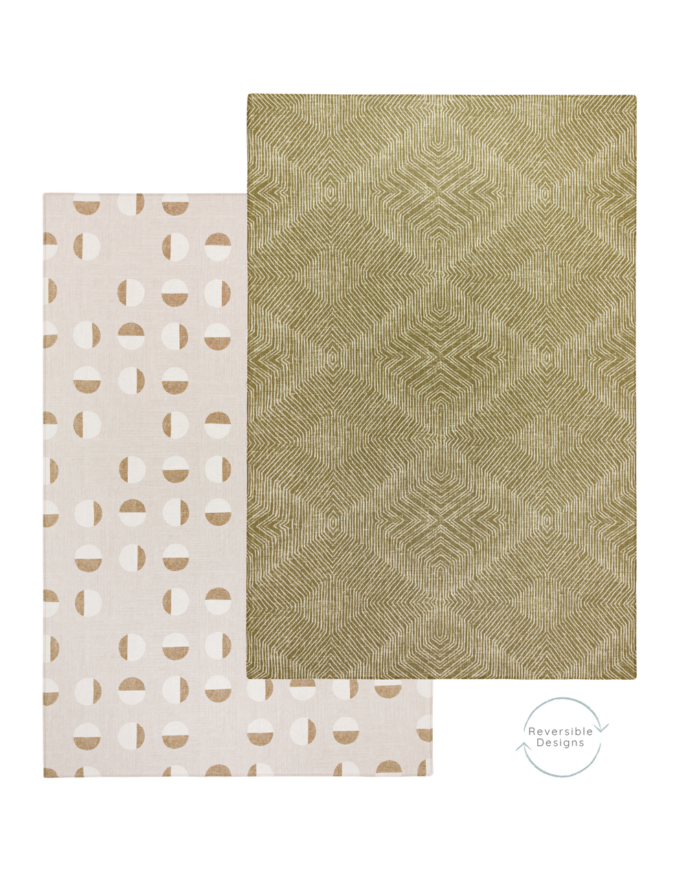 A muted design play mat that complements various decor styles