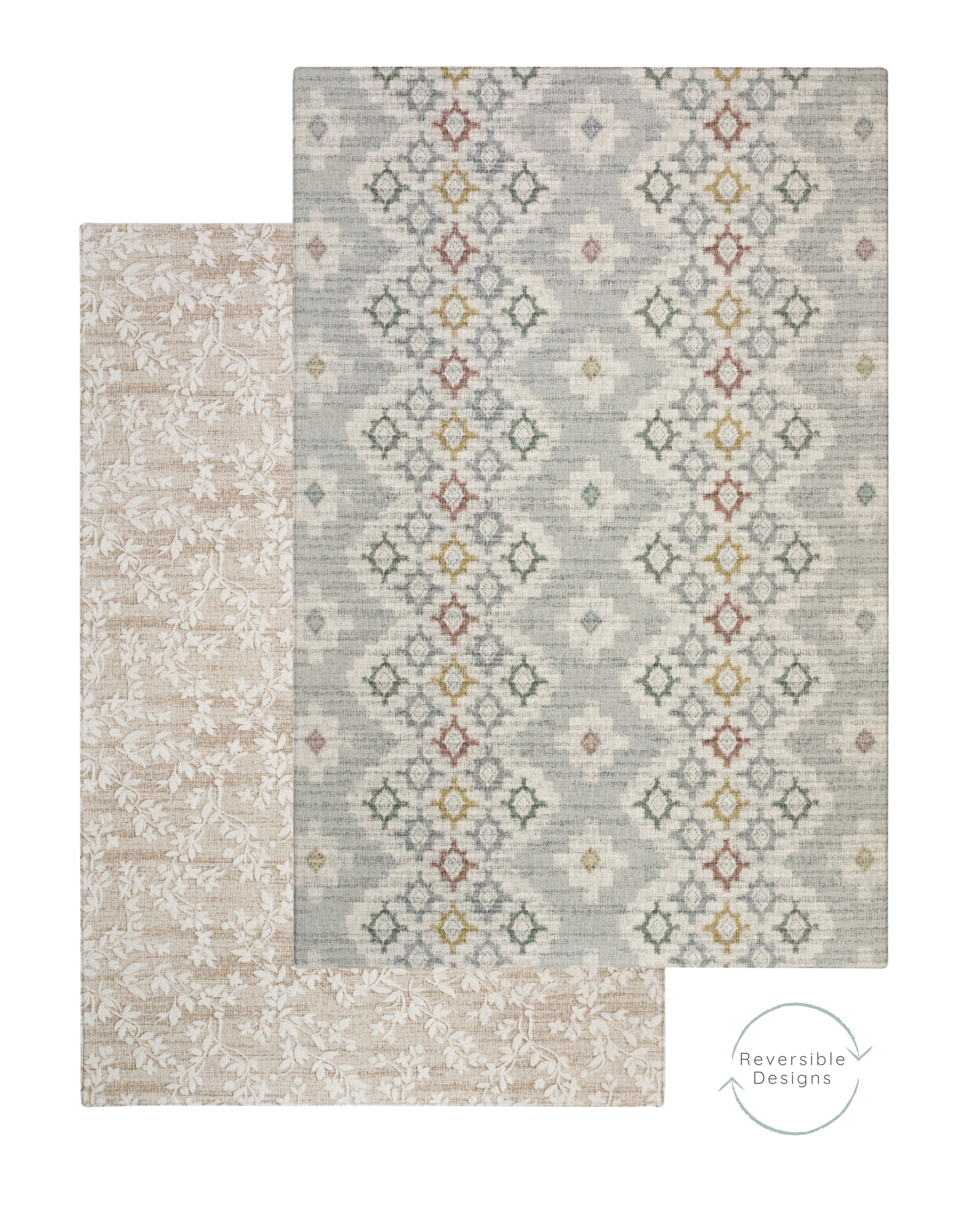 double sided baby play mat reversible floral design