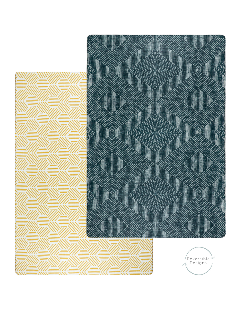 A neutral and soothing double-sided play mat for relaxation