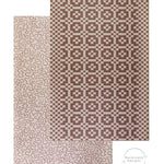 An overhead view of the reversible Weaver + Brecon baby playmat  in earthy tones by Totter + Tumble.