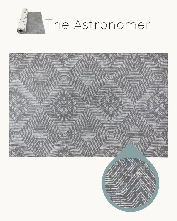 Kilim inspired stylish and timeless design across one-piece memory foam playmat