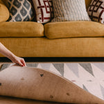 The Counter wipeable reversible memory foam playmat from Totter + Tumble with The Wildcard underneath