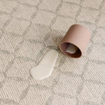 Spilt milk shown up close on the easy to clean the gatherer playmat from totter and tumble. rug-like, safe and soft. | SKU: 26 BEACH/GATHER XL, 26 BEACH/GATHER STD, 26 BEACH/GATHER COMP