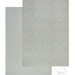 A light reversible playmat with a subtle geometric trellis pattern, shown from both its patterned top side and its textured reverse side with a shell pattern | SKU: 26 BEACH/GATHER XL, 26 BEACH/GATHER STD, 26 BEACH/GATHER COMP