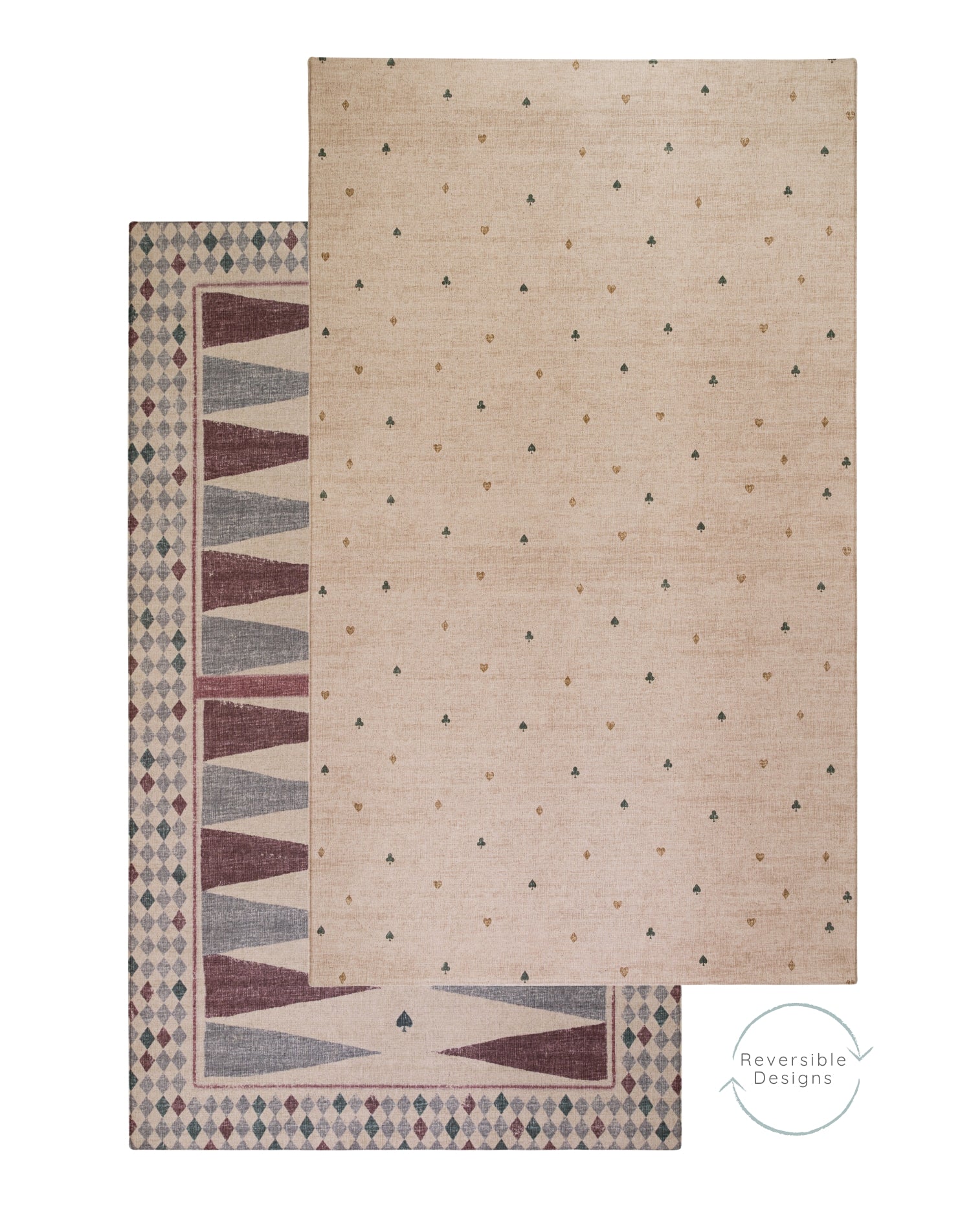 The Wildcard XL reversible memory foam playmat by Totter + Tumble, the largest one piece playmat on the market and The Roller